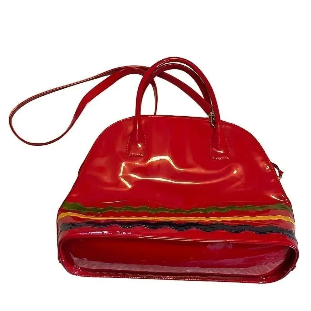 Sydie Lansing red patent purse. - Picture 3 of 8